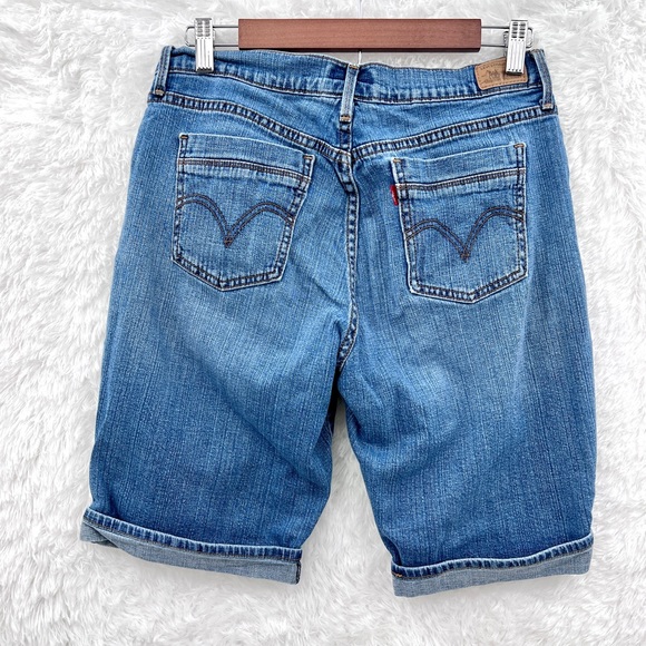 Levi’s 515 Bermuda Denim Cuffed Shorts size 8 - Picture 10 of 13